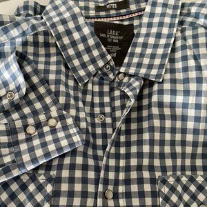 H&M L.O.G.G. Gingham Western Shirt - Men's M